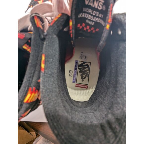 Vans x Thrasher Skate Sk8-Hi PopCush Black Multi Flame Logo Men’s Size 6 - New - Picture 7 of 7